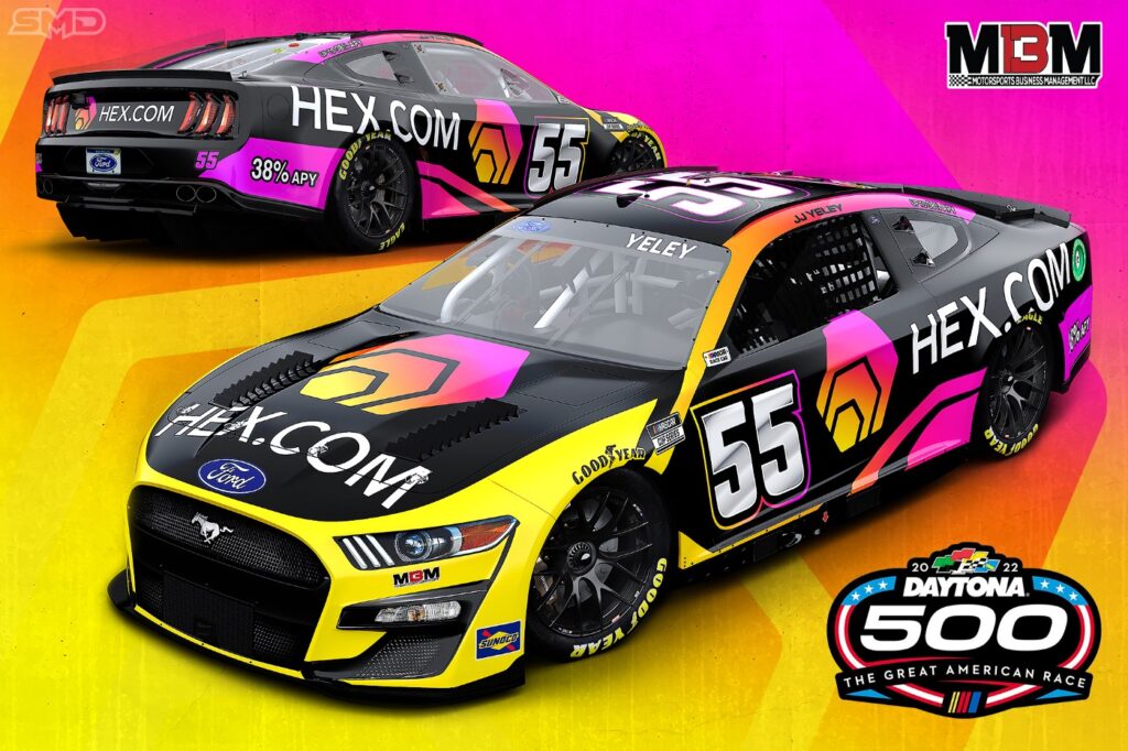 Hex Car 3D Render - Daytona 500